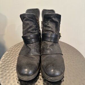 A.S.98 Black Ankle Boots